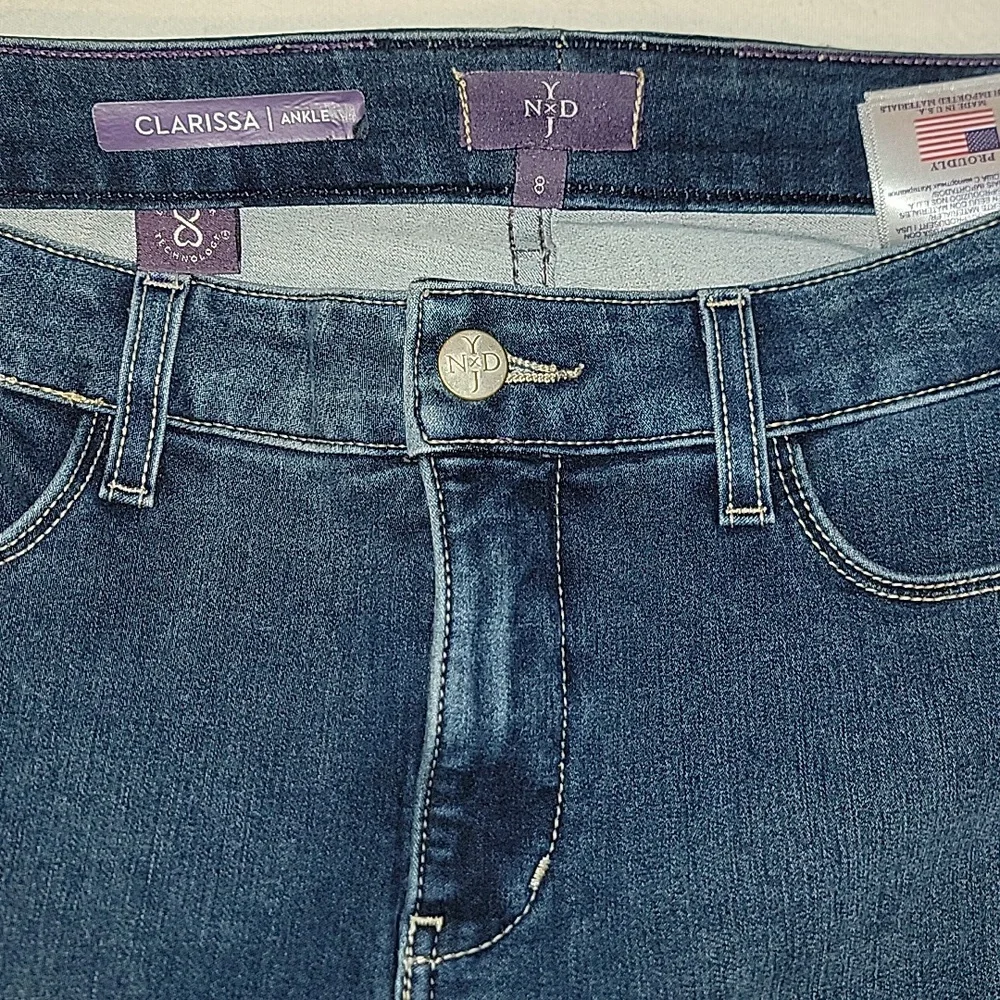 NYDJ Women's Blue Jeans SIZE 8 - Picture 9 of 9